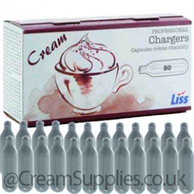 24 Cream Chargers - Liss N2O (1 Box)
