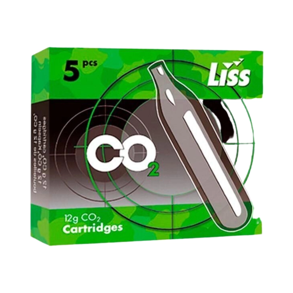 CO2 12g Cartridges by Liss - Non-Threaded - Pack of 100