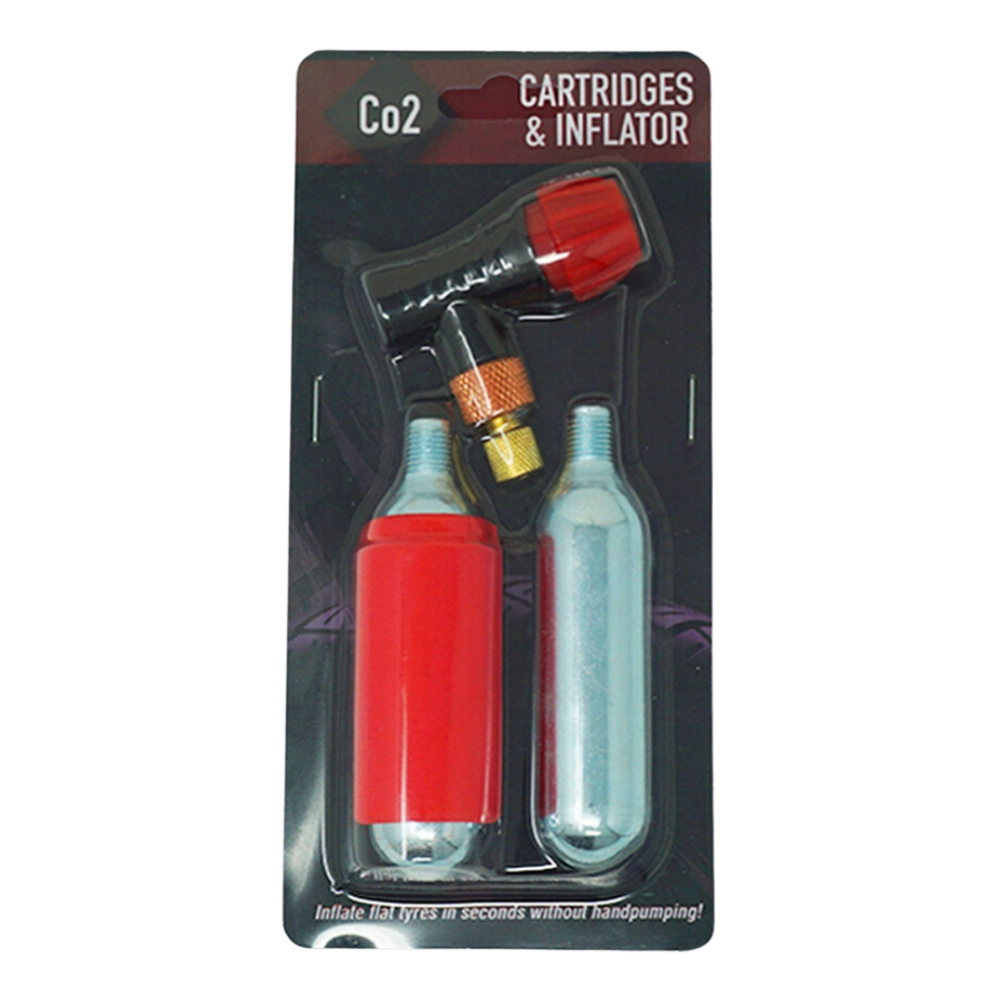 CO2 Proflate Mini Tyre Inflator Kit (With 2 x 16g CO2 + Cover) RED