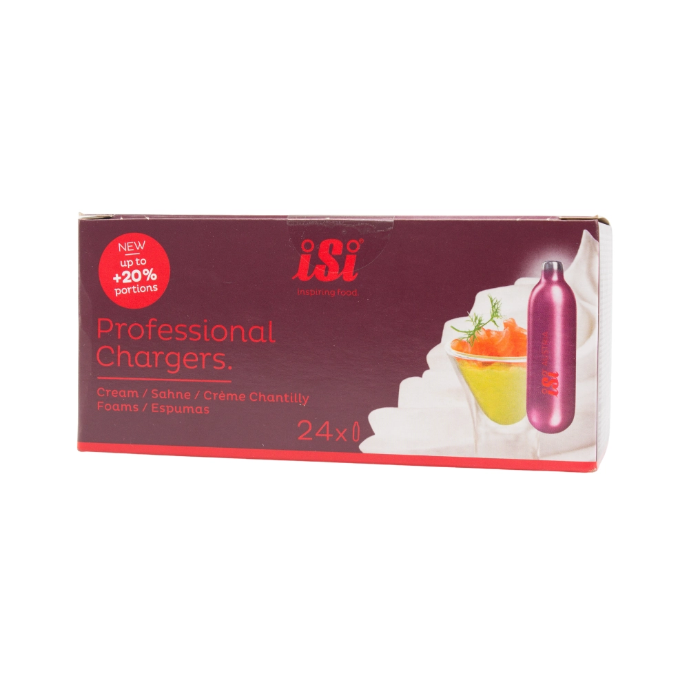 Cream Chargers -  1 Box of 24 ISI Pro 8.4g N2O (24 Cartridges)