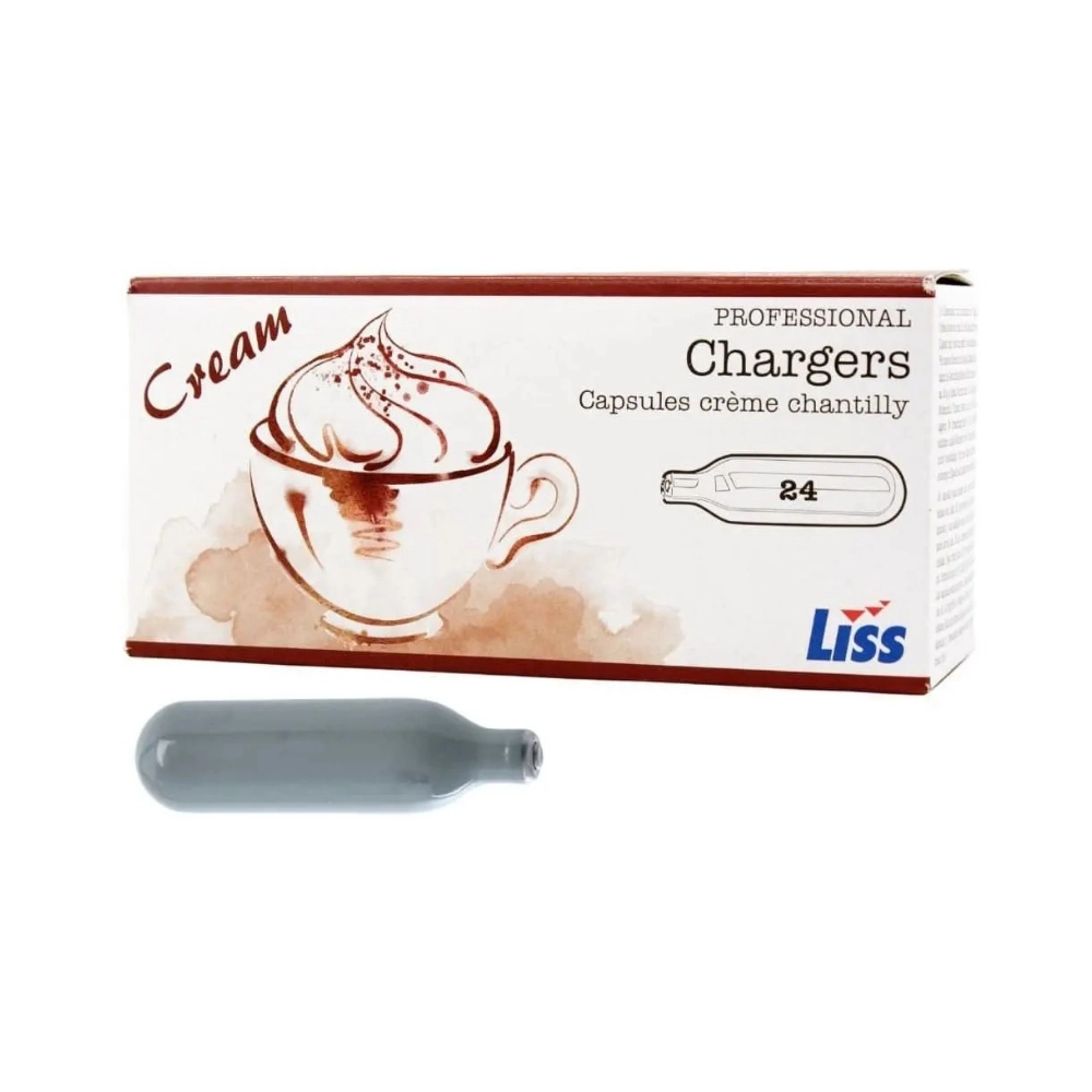 Liss  1 Box of 24 Liss N2O (24 Cream Chargers)