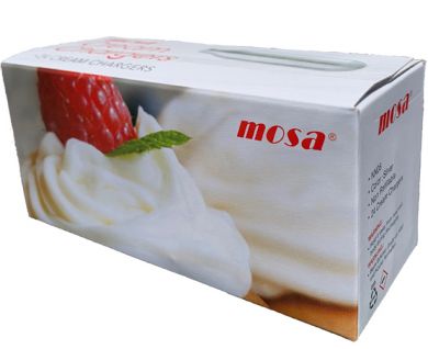 Cream Chargers -  8 Boxes of 24 Genuine Mosa (192 Cartridges)