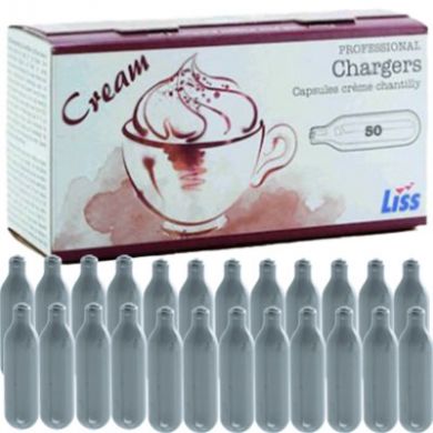 Cream Chargers -  1 Box Of 24 Liss N2O (24 Cartridges)